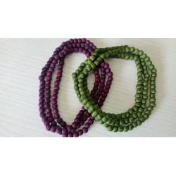 COLLANA SFERE DI SETA