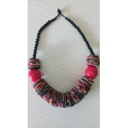 COLLANA STOFFA ARTIGIANALE