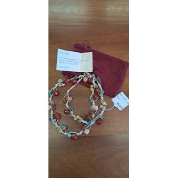 COLLANA CORDA CON PIETRE DURE