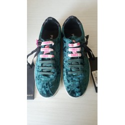 PINKO SNEAKER VELLUTO PELLE...