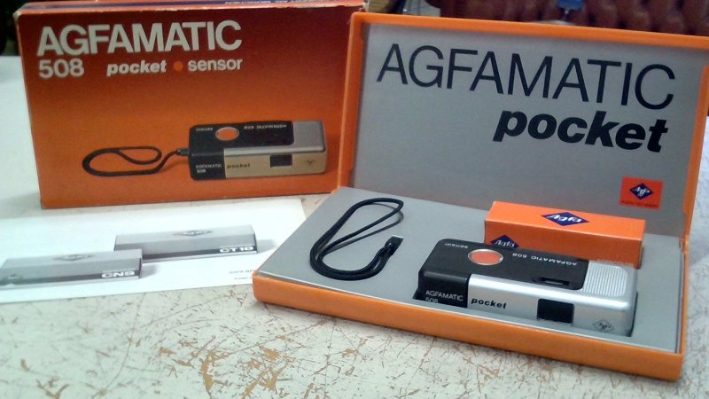 Macchina Fotografica Agfamatic 508   Con Scatola Originale     V 