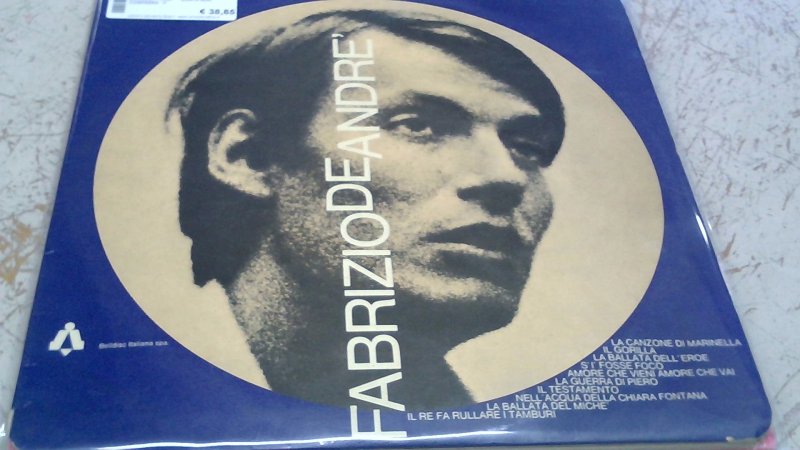Vinile 33      Fabrizio De AndrŠ  Belldisc Italia       Busta Non Compresa   V
