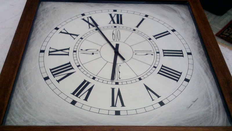 Orologio Da Parete Diamantini Domeniconi  Cornice Legno 57x57    V