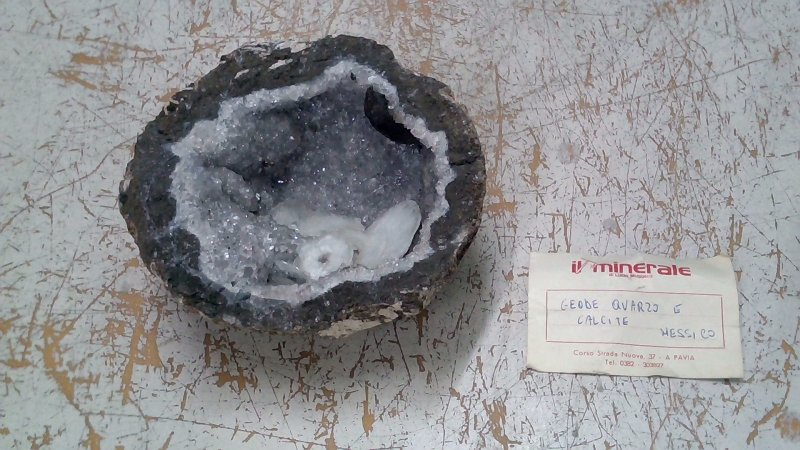 Geode Quarzo E Calcite   V