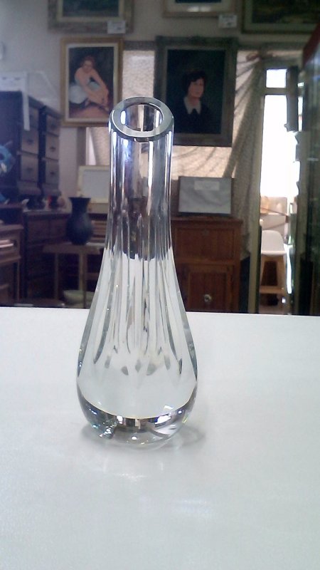 Vaso Cristallo Baccarat "annick"   23cm   Piccolo Difetto    V