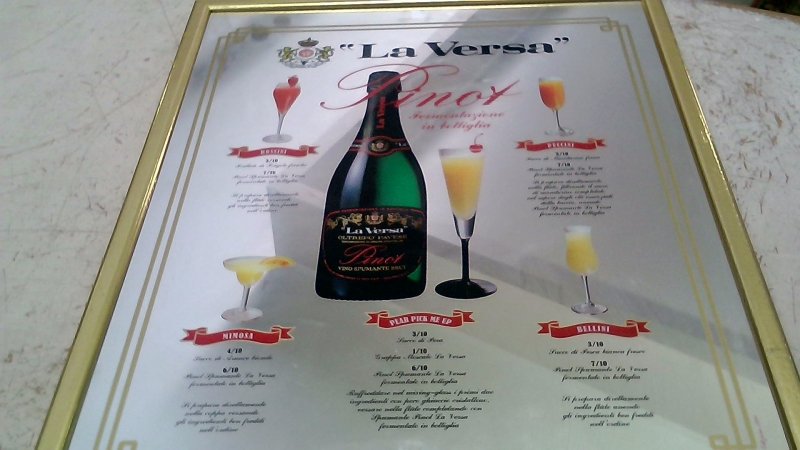 Specchio Pubblicitario "la Versa" Pinot    V