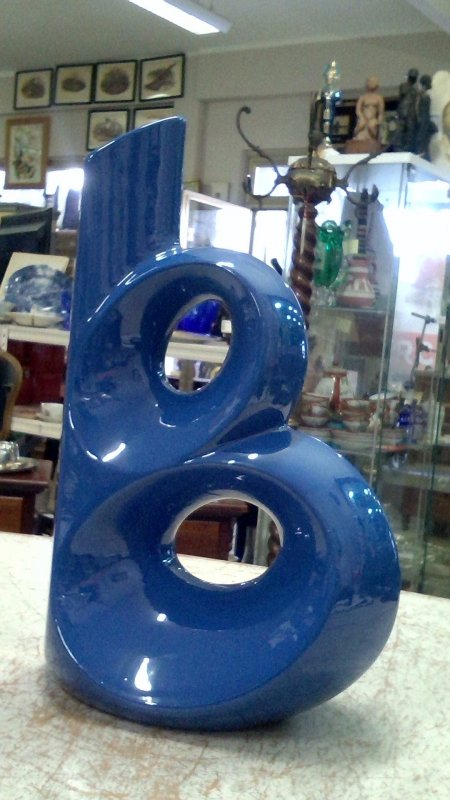 Vaso Ceramica Blu   "B"    V