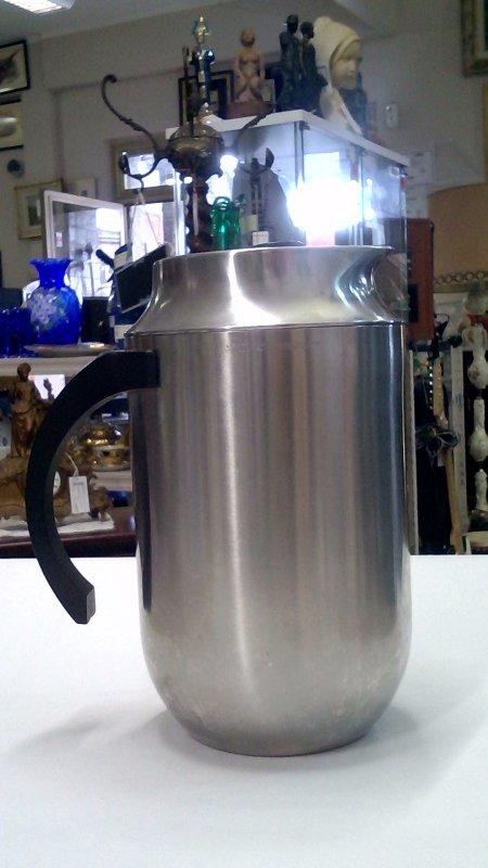 CARAFFA TERMICA  ACCIAIO Alessi DESIGN Divitral Mazzeri &Vitale  Anni '80  V