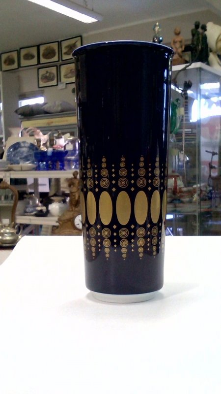 Vaso Ceramica Heinrich  Echt Kobalt      V