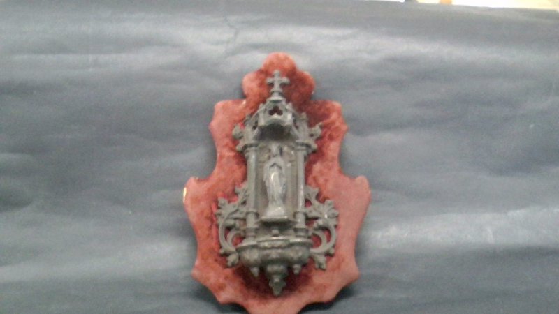Acquasantiera Metallo  Su Velluto