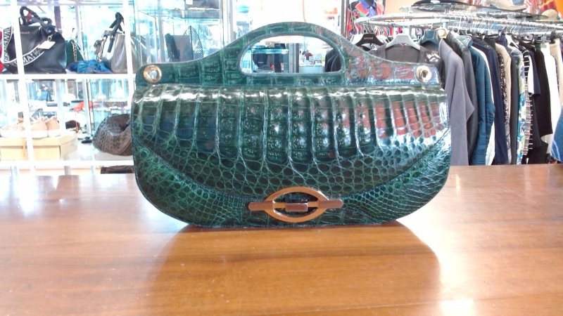 BORSA VINTAGE IN COCCODRILLO 