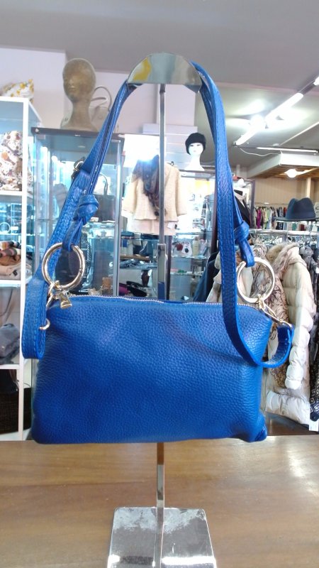 TRACOLLINA PELLE BLU K 