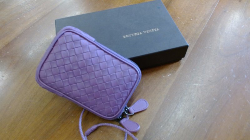 TRACOLLINA  BOTTEGA VENETA NAPPA INTRECCIATA VIOLA NUOVA K 