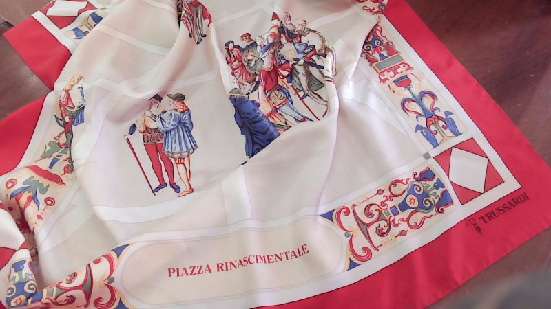 FOULARD TRUSSARDI PIAZZA RINASCIMENTALE SETA R