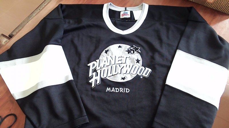 MAGLIA HOCKEY VINTAGE PLANET HOLLYWOOD Anni'90 MADRID TG XL K