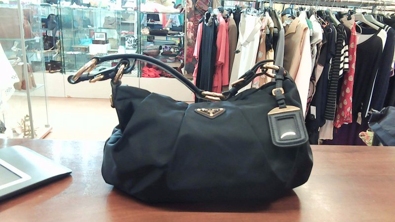 Borsa Prada Cleo In Tessuto Sintetico Rifiniture In Pelle Ottimo Stato R