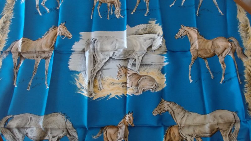 CARRE' HERMES  ®Les Poulains¯ - Xavier de Poret Anni '60 K