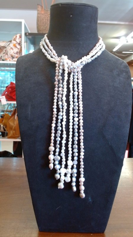 Collana Perle Di Fiume 3 Pezzi 3 Colori R
