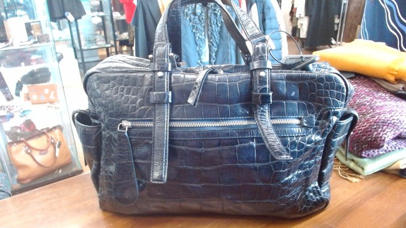 BORSA BAULETTO FRANCESCO BIASIA PELLE STAMPATA R