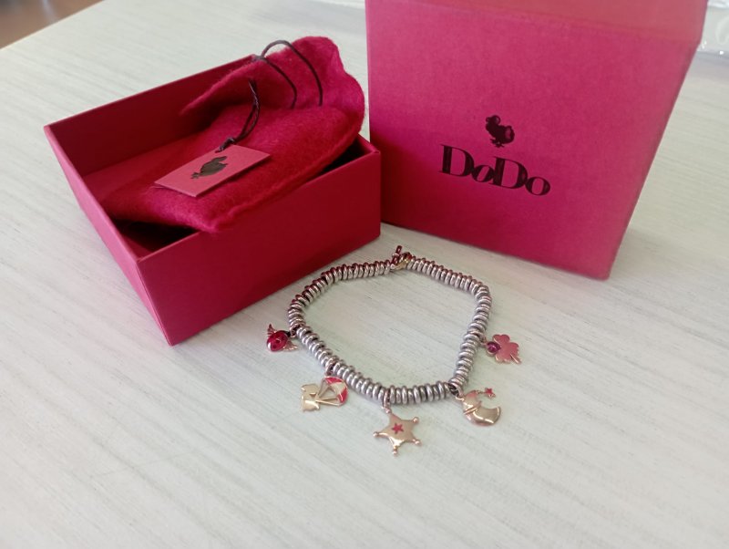 BRACCIALE DODO RONDELLE E CHARMS