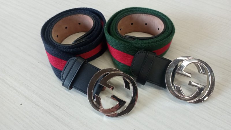 CINTURA GUCCI CON FIBBIA LOGO