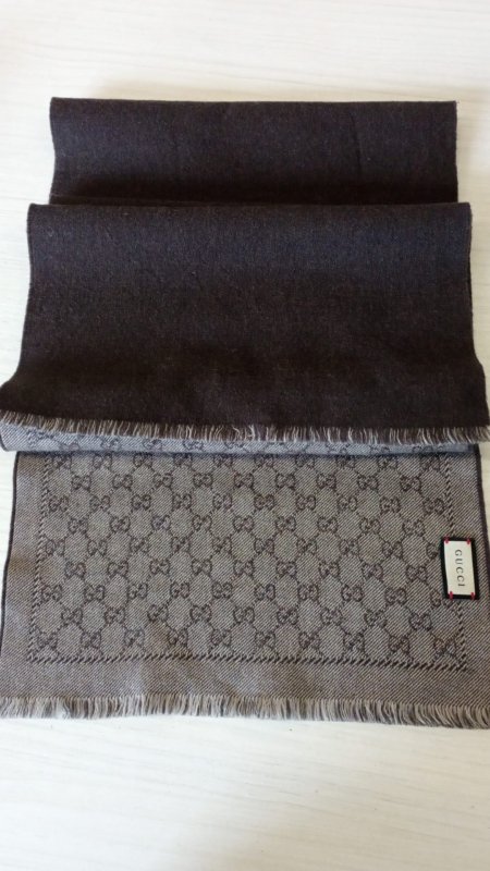 GUCCI SCIARPA LANA MONOGRAM GG