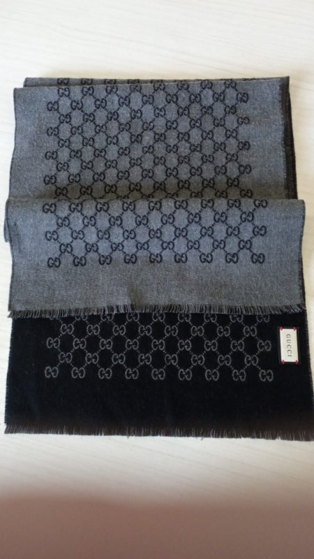 GUCCI SCIARPA LANA MONOGRAM GG JACQUARD